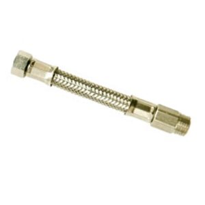 Flessibile Inox 1/2" Machio prolungato uscita Femmina 3/8". 40 Cm
