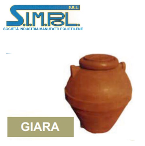 Serbatoio Simpol Modello Giara Colore Terracotta. 1000 Lt
