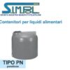 Serbatoio Simpol Cilindrico Verticale Serie Panettone. 10000 Lt