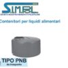 Serbatoio Simpol Cilindrico Verticale Serie Panettone. 1500 Lt Basso