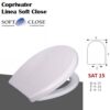 Copriwater Sedile Wc Soft Close Termoindurente.