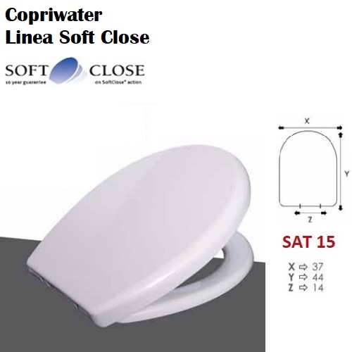 Copriwater Sedile Wc Soft Close Termoindurente.