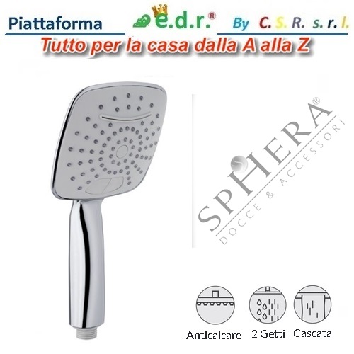 Doccia 2 Funzioni Con Getto A Cascata In Abs Gemma.
