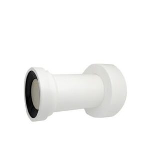 Tubo Tronchetto Bianco Con Rosone Attacco Wc.