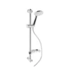 Set Doccia Saliscendi Cromato 5 Getti in Aciaio Inox e Abs CAPRI.