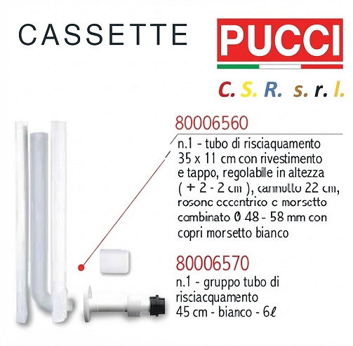 Tubo Risciacquo 35 Cm.