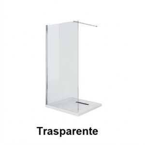 Box Doccia Strass Profilo Walk In Cromo Vetro 6 mm.