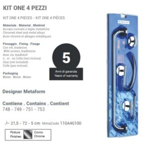 Kit Linea 4 Pezzi Cromo  110A46100