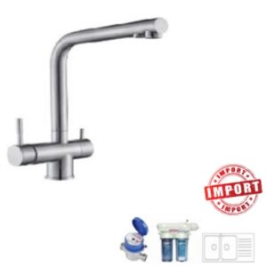 Miscelatore Cucina Per Filtro D'Acqua Potabile Acciaio Inox Linea Osmosi  52691