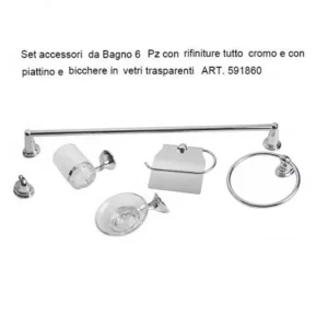 Set Accessori 6 Pz Cromo  591860