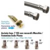 Flessibile inox Ø 3/8" FF. 30 Cm