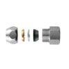 Raccordi Cromati per flessibili. Niples Femmina 1/2"X10 mm