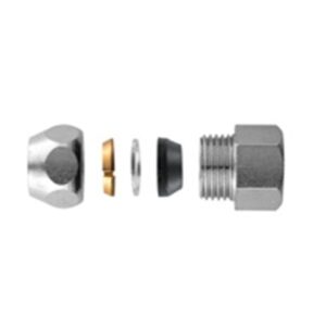 Raccordi Cromati per flessibili. Niples Femmina 1/2"X10 mm