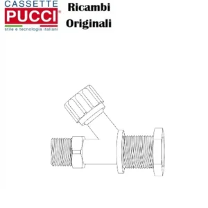 Rubinetto Ottone Att.Centrale Dado 3/8" Conf.1  P-9243