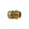 Niples Maschio A Compressione In Ottone Tenuta Metallica.