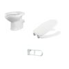 Composizione:
1) Vaso Disabile 
2) Copriwater Disabile
3) Maniglione Ribaltabile