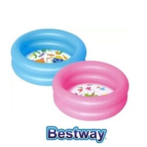Piscina  Baby A 2 Anelli, Fondo Disegnato, Cm. 61X15, 2 Colori Assortiti  51061