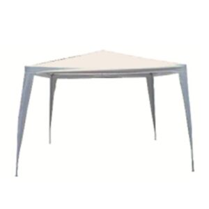 Gazebo "Wan" Mt. 3X3 Altea Mt. 2,5 Tubi In Ferro Diam. Mm. 18 - 24 Telo Di Copertura In Polietilene 100 Gr. / Mq Bianco  Ju-006