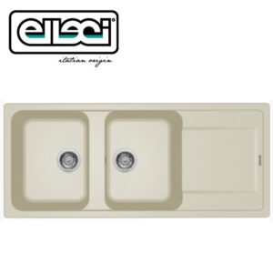 Life 500 1160X500 Mm 2 Vasche C/Gocciolatoio 62 Bianco Antico  Lg2500562